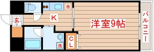 エクセラ晩翠通【2階】の間取り