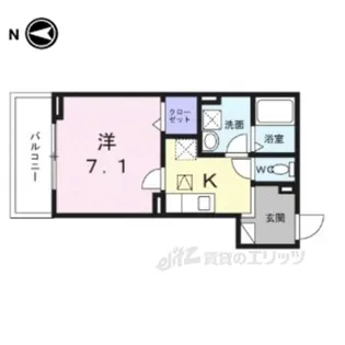 ヒカルサ京都大宮中林2【1階】の間取り