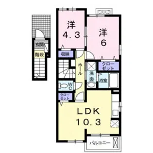 ルフレ サージュ【2階】の間取り