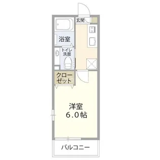 エルスタンザ四ツ木【2階】の間取り