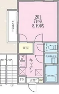 パークサイド清瀬【2階】の間取り