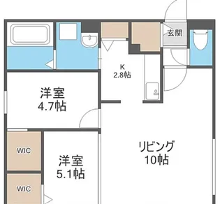 Bellissimo Hassamuchuo【1階】の間取り