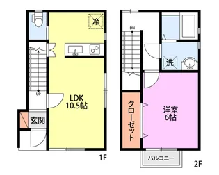 ロワール大島 D【1階】の間取り