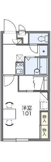 レオパレス三ノ輪東II【1階】の間取り