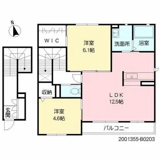 KーSUNS B棟【2階】の間取り