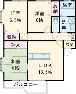 サン・ソレイユG【2階】の間取り