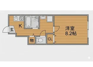 パシフィコノヴァ A棟【2階】の間取り