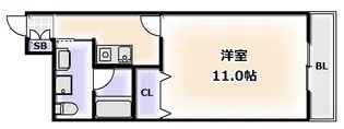 フローリッシュ【6階】の間取り
