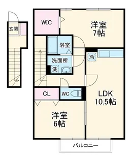 コートマグワートD【2階】の間取り