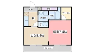 サンガーデン山科【3階】の間取り