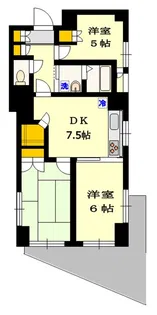 ワイズマーク平井【2階】の間取り