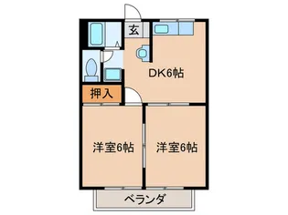ブ-ルバ-ル東豊中II【2階】の間取り