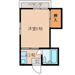 南ハイム【1階】の間取り