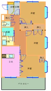 ハイツ・カメリア【3階】の間取り