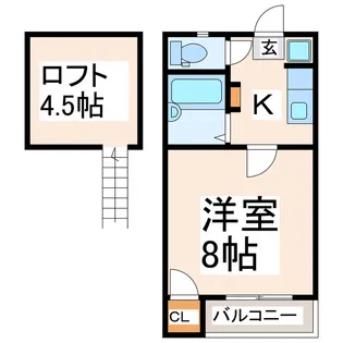 グランドゥール県立大南【2階】の間取り