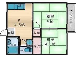 第2NBハイツ【2階】の間取り