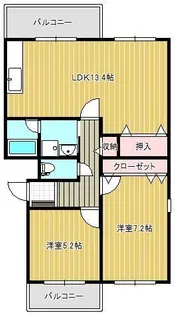 casa稲木【3階】の間取り