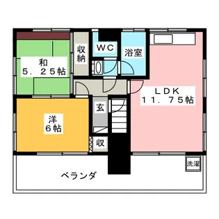 バロン【3階】の間取り