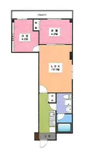 ボヌール山下町【7階】の間取り
