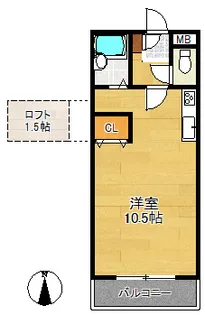 カーサグランデヒルズ3【2階】の間取り