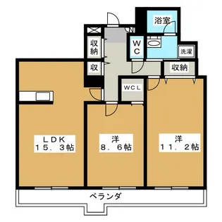 レデントーレ【3階】の間取り