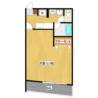 サンリバー甲突【1階】の間取り