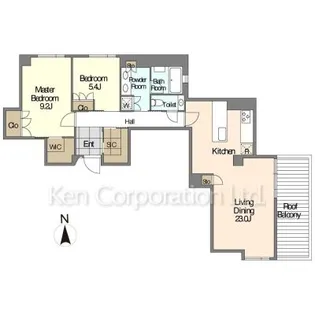 JOYLUXE THE RESIDENCE AKIYA【4階】の間取り