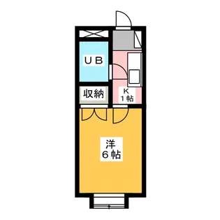 ハイツ亜巣実【1階】の間取り