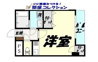 1Rの間取り画像