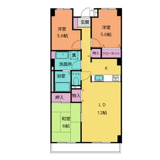 ルボア平喜【2階】の間取り