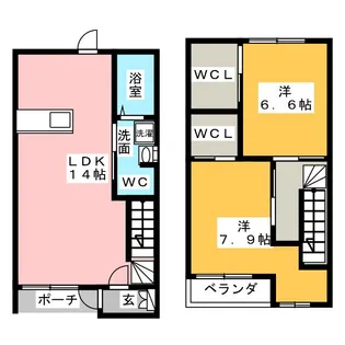 愛知県瀬戸市坂上町【一戸建】の間取り