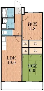 メゾン・ド・ふじ【2階】の間取り