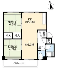 UR春木【3階】の間取り