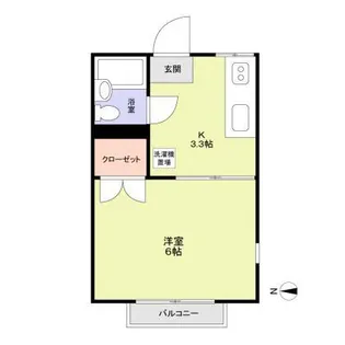 神奈川県川崎市幸区塚越3【アパート】の間取り