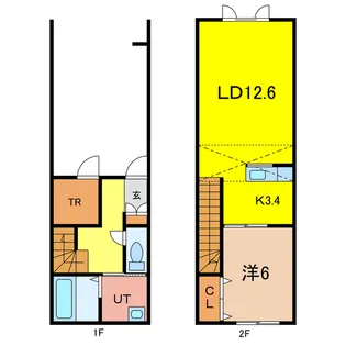 1LDKの間取り画像