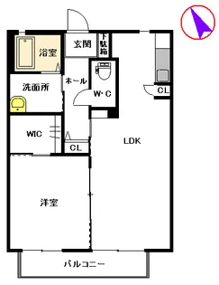 メゾンボヌールA【2階】の間取り
