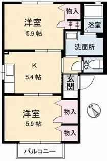 シャロン I棟【2階】の間取り