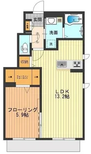 フェリスカスティージョ【1階】の間取り