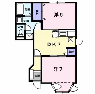 レインボーヒルズ【1階】の間取り