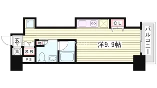 レジディア神戸磯上【10階】の間取り