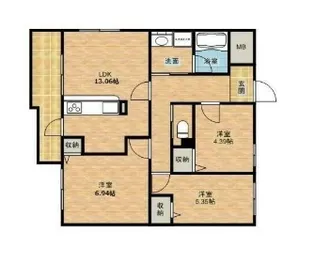 アートピア西都台【2階】の間取り