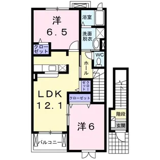 三重県四日市市平津町【アパート】の間取り