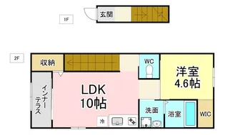 福岡県北九州市八幡西区則松5【アパート】の間取り