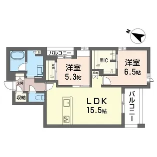 ロスマリーノ 東川口【3階】の間取り