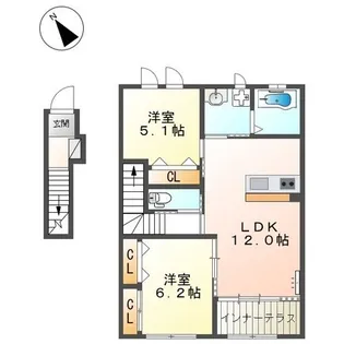 サザンアーブル【2階】の間取り