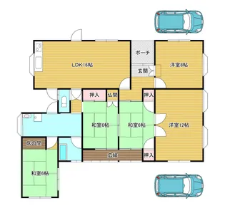 山口県岩国市保津町2【一戸建】の間取り