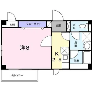 Andy HillsA棟【2階】の間取り
