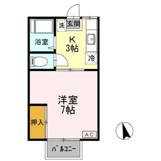 ビューティパレス【2階】の間取り