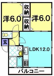 ファミール白鳥【2階】の間取り
