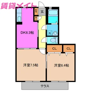 SORGENTE C棟【2階】の間取り